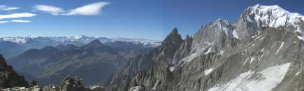 de l'Aiguille Noire de Peuterey au Mont Blanc