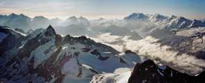 des 4000 de Saas Fee aux 4000 de Zermatt, Ober Gabelhorn en avant plan
