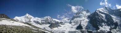 Ober Gabelhorn, Pointe de Zinal, Dent Blanche, Grand Cornier