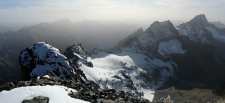 Glacier de la Muande vu du sommet des Rouies