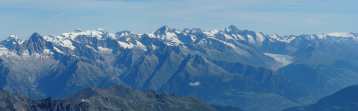 L'Oberland vu du Bishorn