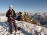 le Nico, ex-alpiniste de haut niveau et guide d'un jour dans la traversée du Lyskamm, merci!