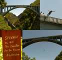 saut à l'élastique au <a href="http://www.vertigeaventures.com">Pont de Ponsonnas</a>, 103m de chute!