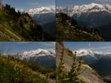quelques vues de la chaîne du Mont Blanc