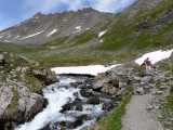 descente sur l'Alpe du Lauzet